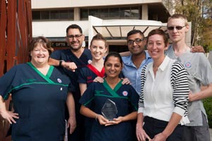 A group of 7 staff members from different disciplines 